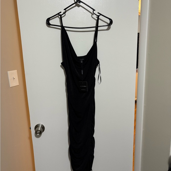 JLUXLABEL Black Cowl Neck Sleeveless Maxi Dress - Picture 9 of 10